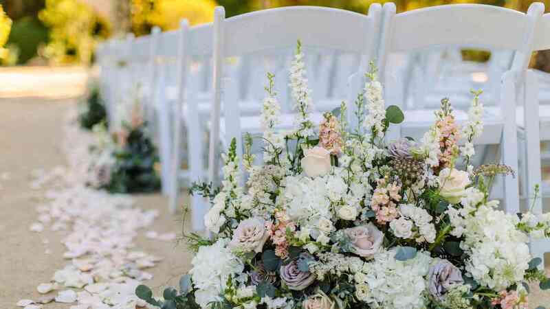 aisle decor wedding