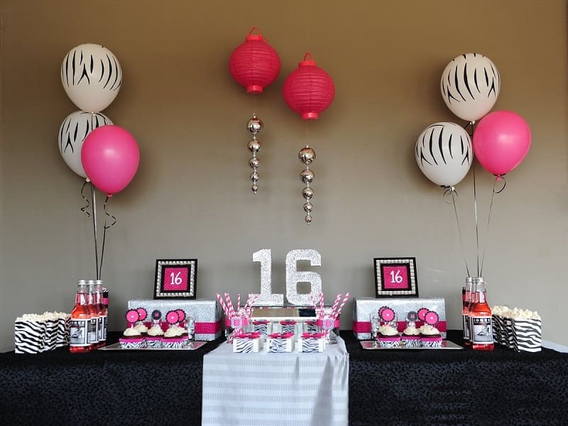 16 birthday decoration ideas