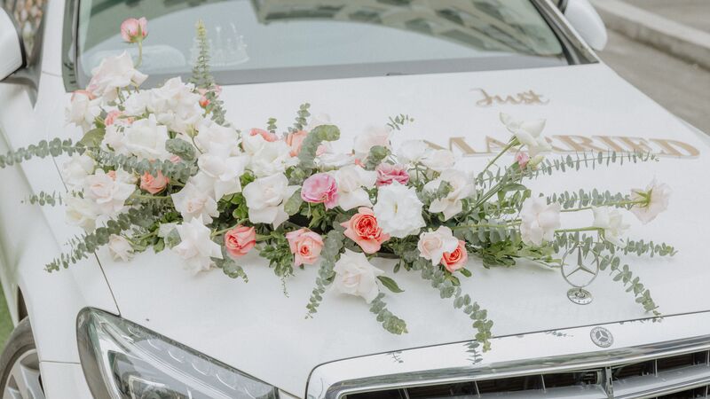 just married car decoration ideas