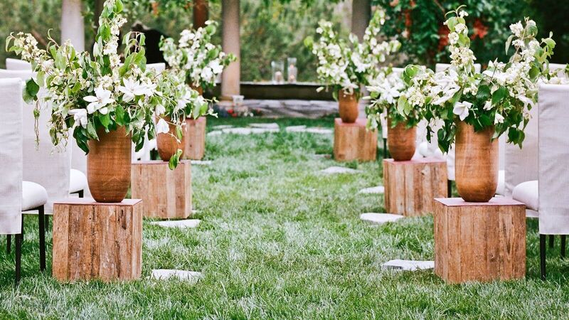 wedding aisle decor