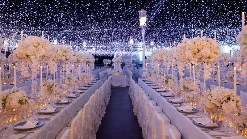 white wedding decorations