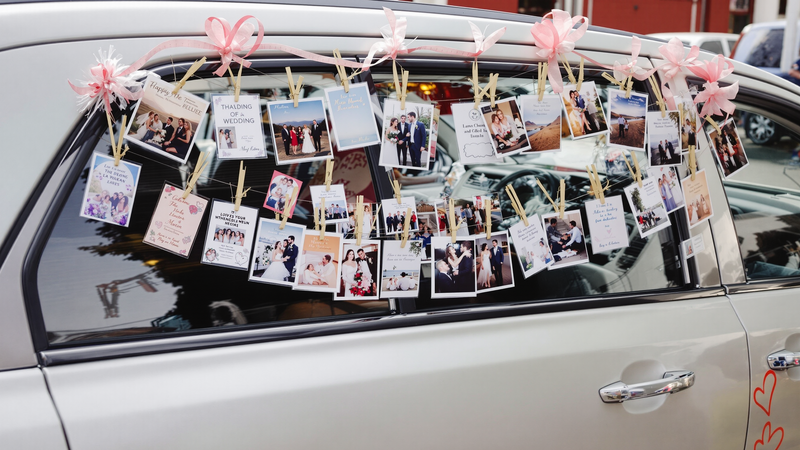 car decor ideas for wedding