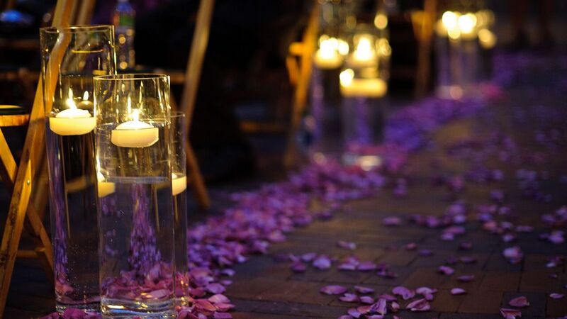 wedding ceremony aisle decor