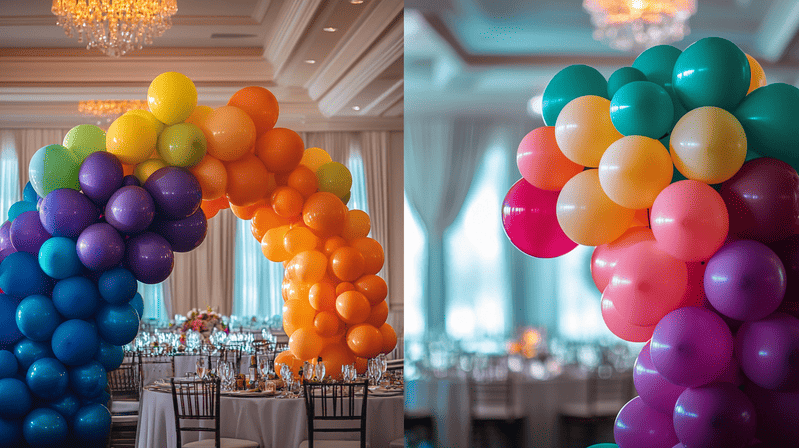 balloon arch color combinations 