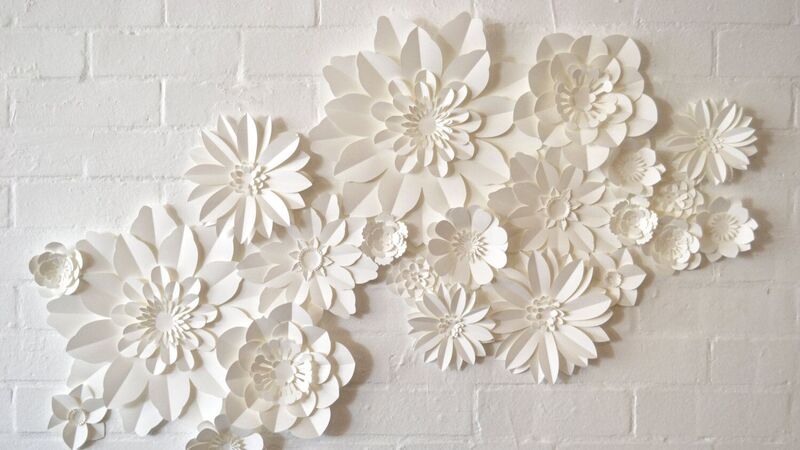 all white wedding decor
