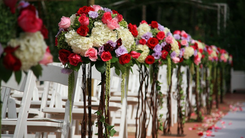cheap wedding aisle decorations