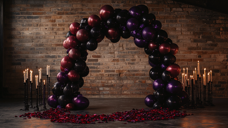 goth wedding decor