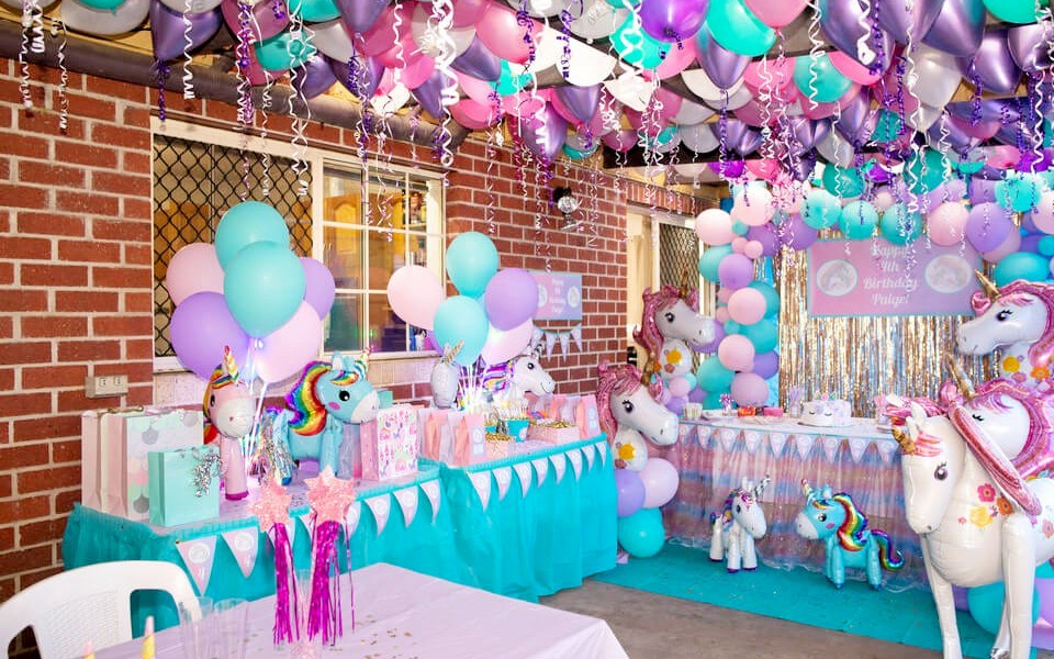Unicorn theme birthday party