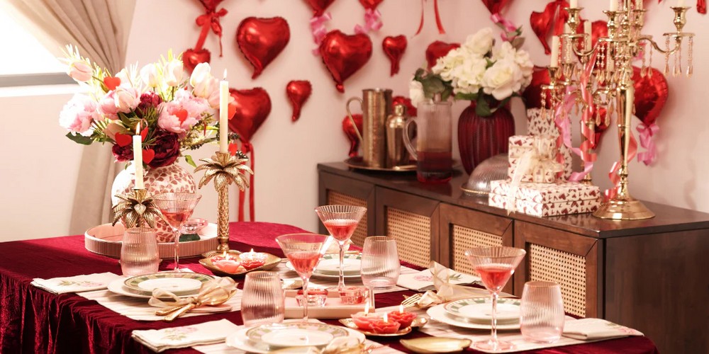 Valentine's day dinner party decoration ideas