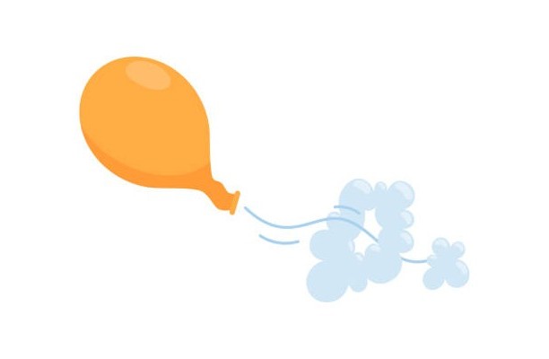 Why do helium balloons deflate faster than air-filled balloons